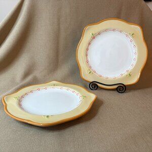 Pfaltzgraff Villa Della Luna - Scalloped Salad Plate, Set of 2